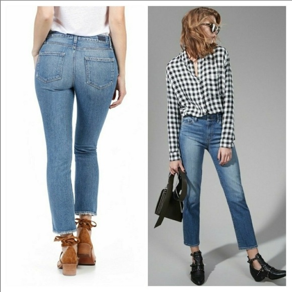 Paige Jacqueline Straight Blue Jeans Womens 26 - Picture 3 of 10